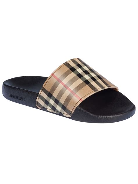 burberry sliders women